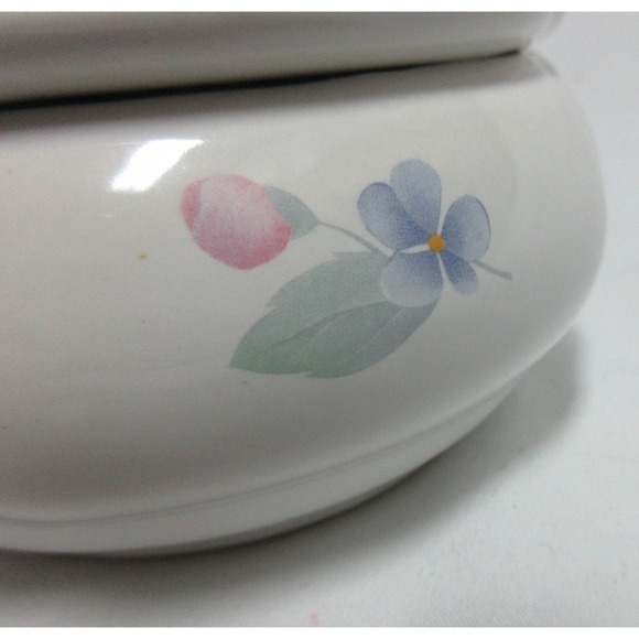VTG San Francisco CERAMIC MUSICICAL/TRINKET Box Floral DESIGN Taiwan - Picture 3 of 9
